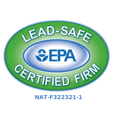 The badge logo of EPA LEAD-SAFE Certified Firm